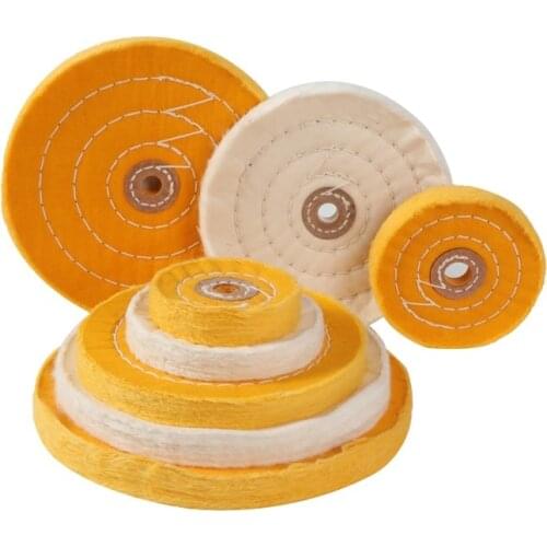 Lots Size Buffing Polishing Wheel Cotton Lint Cloth Gold Silver Jewelry Mirror Polishing Wheel Flannelette Abrasive Tools