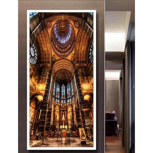 The custom 3D murals,Beautiful gorgeous European church entrance mural background,living room sofa TV wall bedroom wall paper