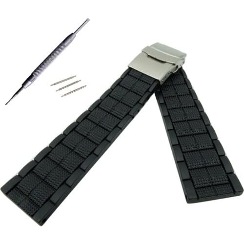 Watchbands fashion soft rubber silicone watch band strap 20mm 22mm new arrival replacement