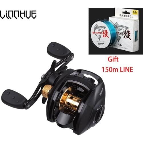 LINNHUE Hot Sale Baitcasting Reel Left Right Hand Reel Fishing Saltwater Bass Ship From Spain Russia Fishing Reel