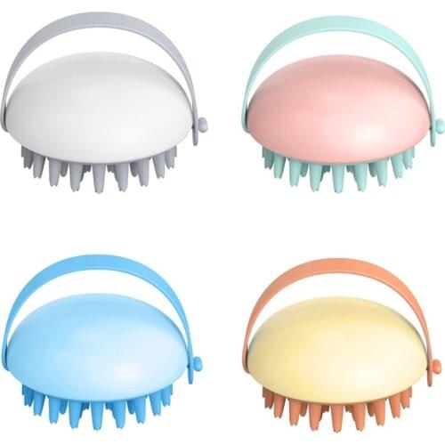 Pet Dog Shampoo Massager Brush Cat Massage Comb Grooming Scrubber Shower Brush For Bathing Hair Soft Clean Silicone Brushes