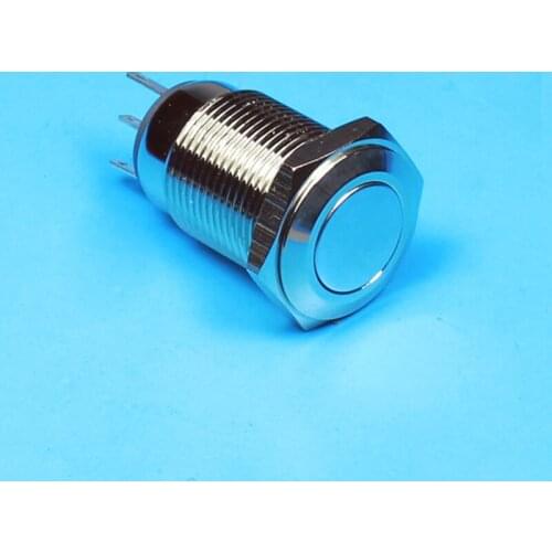 TY 1633Z 16mm Flat round head without lamp ON-OFF switch waterproof IB16D-P11Z