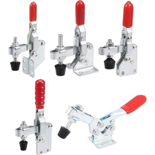 Uxcell Toggle Clamp Vertical Quick Release Hand Tool for Machine Operation Welding Mould Woodworking Electronic Equipment