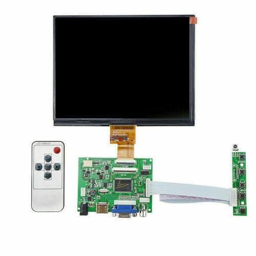 Yqwsyxl 8inch IPS tablet HD LCD Display screen HJ080IA-01E HE080IA-01D 1024x768 Driver Board Control Monitor for Raspberry