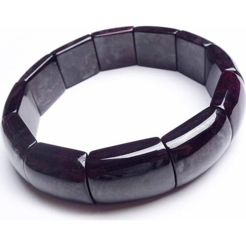 Free Shipping Genuine South African Purple Sugilite Rectangle Bead Fashion Jewelry Women Female Stretch Natural Stone Bracelet