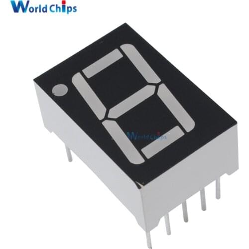 10Pcs 1bit 1 bit Common Anode Positive Digital Tube 0.56" 0.56 inch Red LED Digit 7 Segment