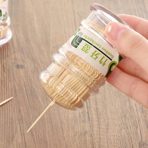 Tooth stick 250pcs disposable Dental Flossers toothpicks bamboo tooth picks Holder Box Bottle Interdental cleaning picks holder