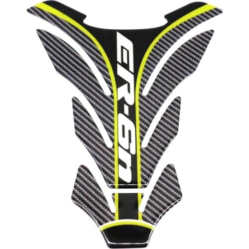 For Kawasaki ER6N ER-6N Motorcycle 3D Reflective Fuel Tank Sticker Cover Pad Motorcycle Decorative Decal