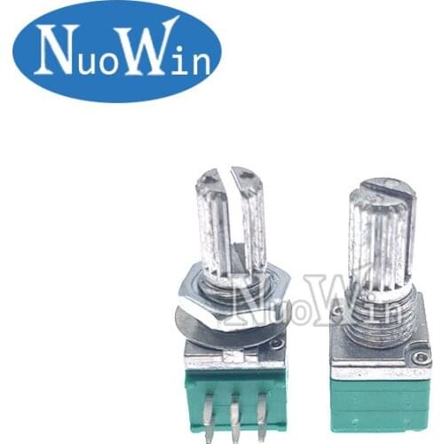 50pcs RK097G 1K 5K 10K 20K 50K 100K 500K B1K B5K B10K B100K with a switch audio 6pin shaft 15mm amplifier sealing potentiometer