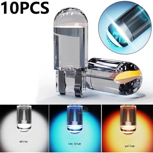 T10 W5W Car Wedge Parking Light Side Door Bulb Instrument Lamp License Plate Light Motorcycle Position Plate Dome Reading Lamp