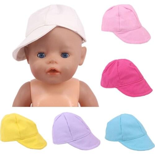 Doll Hat for 18 Inch American Doll Baseball Cap Doll Clothes Accessories 43CM Born Baby Our Generation Kids Toys Gifts