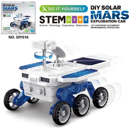 Assembled solar car childrens sports ability positive thinking DIY electronic kit toy car boy technology toy educational toy