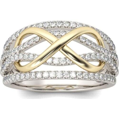 Ins Hot Sale Number 8 Infinity Ring Eternity Ring Charms Best Friend Gift Endless Love Symbol Fashion Rings For Women jewelry