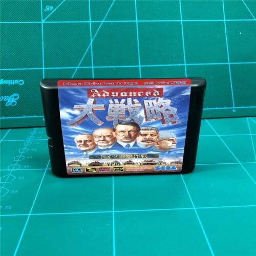 Advanced Daisenryaku - Deutsch Dengek - 16 bit MD Games Cartridge For MegaDrive Genesis console