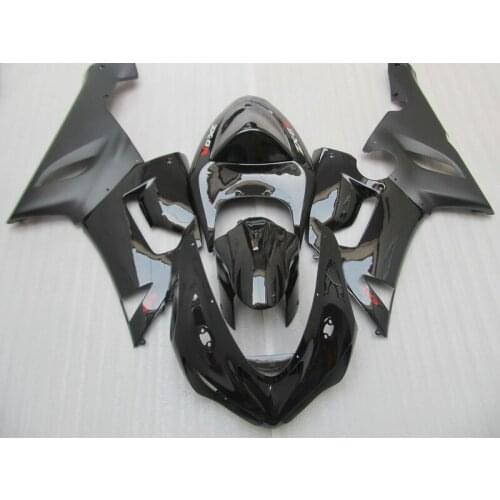 Body kit for Kawasaki ZX6R fairing kits 2005 2006 plastic bodywork set 05 06 Ninja 636 all black fairings S225
