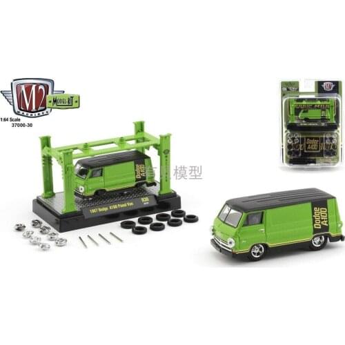 M2 1/64 1967 DODGE A100 Panel Van Tools with tire frame parts Collect alloy car model