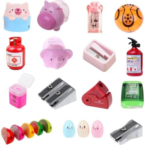 Metal Bevelled Single Hole Pencil Sharpener School Office Sharpener Stationery B36C