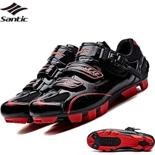 Santic Men Cycling Shoes Breathable Self-locking Bike Shoes Sapatilha Mountain Bicycle Shoes Zapatillas Ciclismo 3 Colors