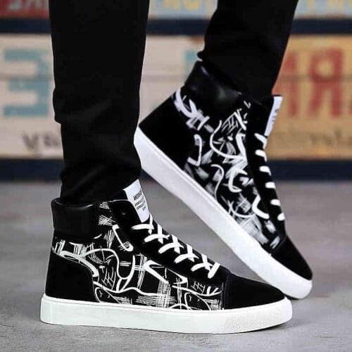 2021 New Autumn Mens Boots Comfortable High-quality High Top Shoes Mens New Casual Shoes Botas Breathable Masculine