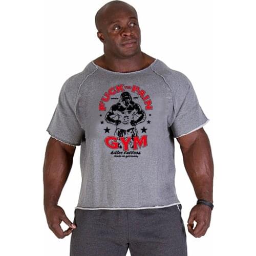 Mens Running T-Shirts Large Size Loose Sport T Shirt Fitness Gym Running Shirts Weightlifting Shirts Mens Breathable Sportswear