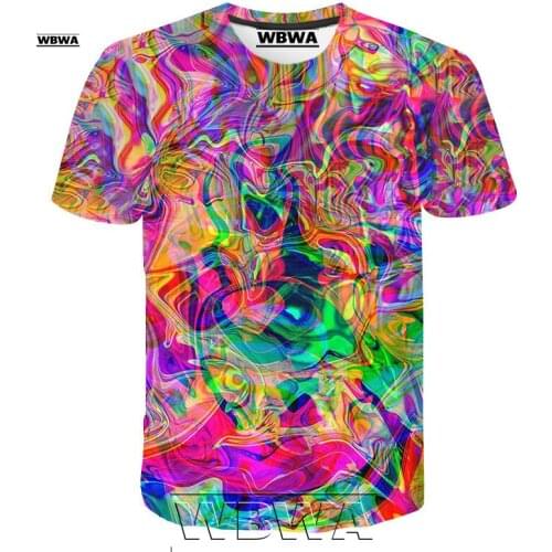 2021 New Summer Fashion Art Color Graffiti 3D T Shirts Boy Girl Kids Casual Men Women Children Printed T-shirt Cool Tops Tee