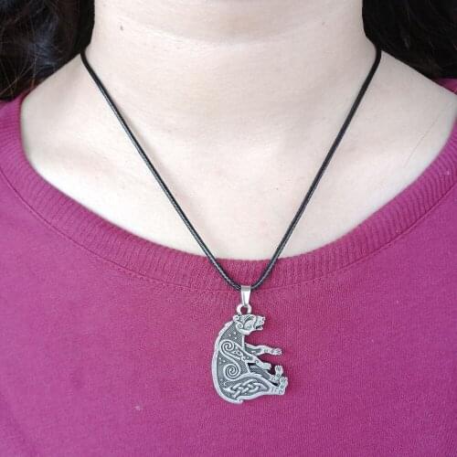 1pcs norse Celtics Bear necklace ProtectionTalisman jewelry