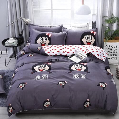 Parure De Lit 2 Personnes Luxury Floral Printed Duvet Cover Simple King Size Bedding Set Comforter Bed Linen Single Queen Covers