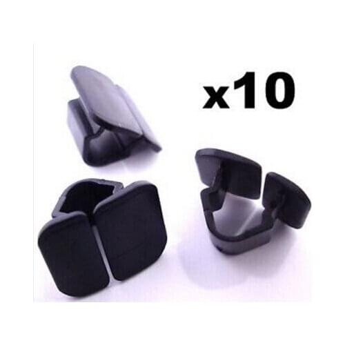 10x For Audi Bonnet Insulation Plastic Clips- Retainer Clips for Hood Sound Deadener