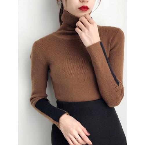 Pullover Sale Cardigan Feminino Autumn And Winter New Style, 2020 Ocean-style Fitness, Tightness Thicker Knitted Bottom Sweater
