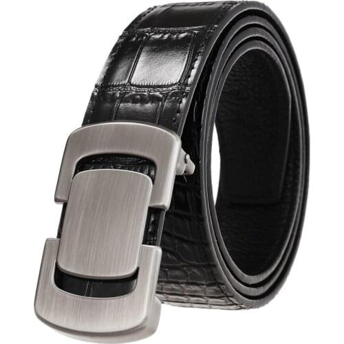 Leather Belt For Men Genuine Leather Belts Plate Buckle Designer Belts High Quality Male Waistband