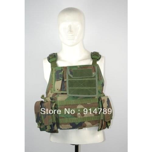LIGHT-DUTY LOAD TACTICAL VEST WOODLAND CAMO