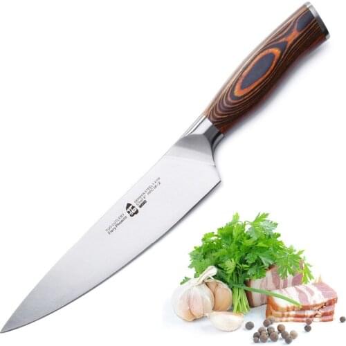 TUO CUTLERY Chef Knife,German 1.4116 High Carbon Stainless Steel Kitchen Chefs Knife,Non-slip Ergonomic Pakkawood Handle - 8