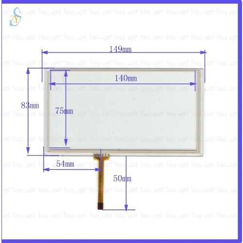 ZhiYuSun 149mm*83mm KDT-5610 6inch Touch Screen glass 4 wires resistive USB touch panel overlay kit 149*83 TOUCH SCREEN