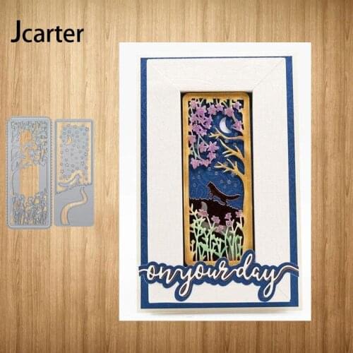 Star Moon flowers Branch Background Metal Cutting Dies Craft Stencil Scrapbooking Make Album Model Punch Blade Decor Template