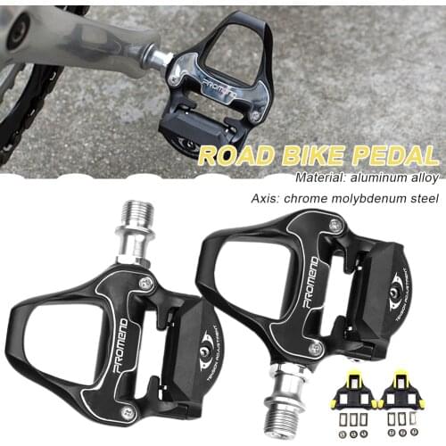 1Pair Anti-skid Cycling Road Bike Bicycle MTB Self-Locking Pedals with Cleats Aluminum Alloy Road Bike Pedal Bicycle Accessories