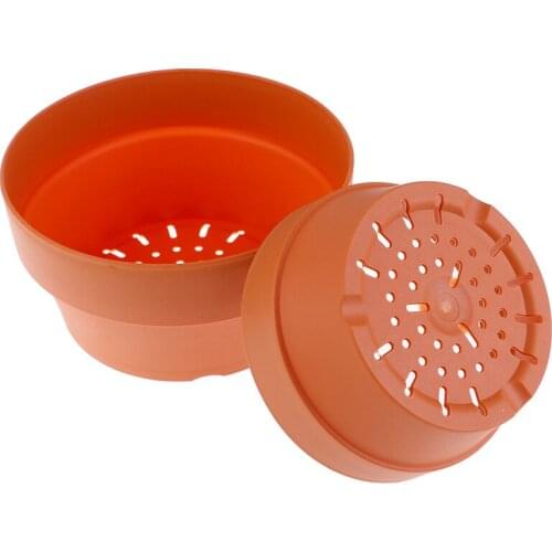 1PCS Plastic Flower Plants Pots Nursery Garden Planter Home Office Decorative Craft 2Sizes