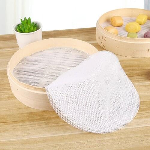 5Pieces Non-Stick Mat Steamer Pad Baking Silicone Dumplings Kitchen Tool Mat