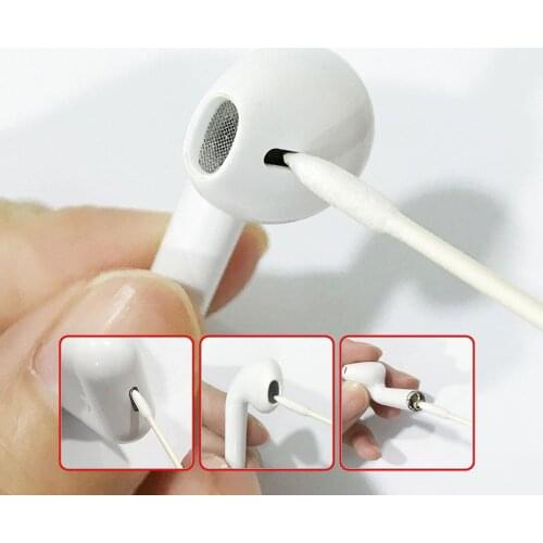50 Pcs Disposable Dust Free Cleaning Swab Cotton Stick For AirPods Android Earphone Headphone Speaker Port Accessories Cleaner