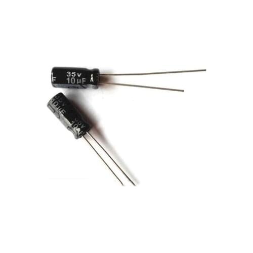 Free shipping 10UF 35V aluminum electrolytic capacitor 35V 10uF 5x11mm