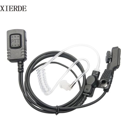 For Walkie Talkie Hytera HYT PD780 Air Tube Headset Earpiece Mic PD700 PD700G PD702G PD705G PD752 PD782 PD785 PD785G PT580H