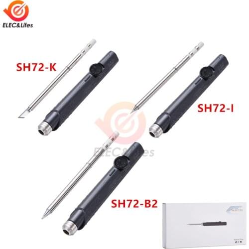 SH72 65W Mini Electric Soldering Iron DC12-24V Adjustable Temperature Solder Welding Station SH-K I KU D24 SH-BC2 B2 C4 Tip tool