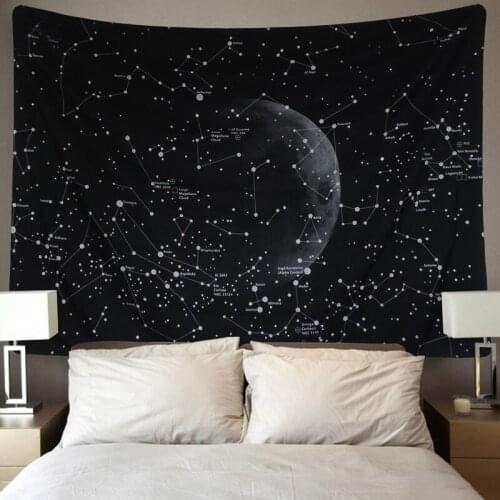 Constellation Tapestry Space Planet Tapestry Universe Galaxy Tapestry Moon and Stars Tapestry Psychedelic Tapestry Mandala