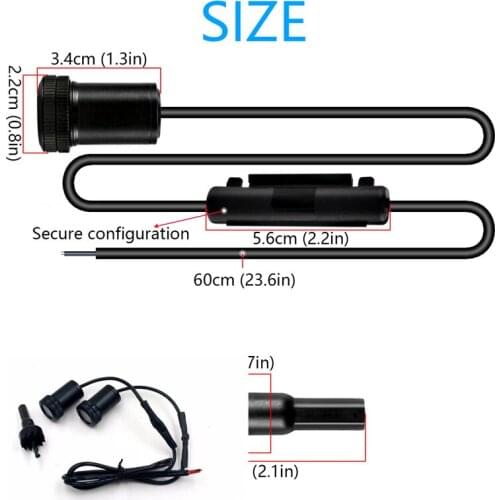 Haoyuehao 2PCS High Definition Drilling Head Lights Can Be Adapted For Buick Headlights Lighting Ground Lights