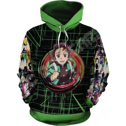 Hot Anime Demon Slayer: Kimetsu no Yaiba 3D Print Hoodies Sweatshirts Sleeve Autumn Spring Youth Clothes Pullover