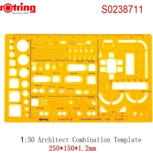Rotring 1:50/1:100 Architect combination Template drawing tools