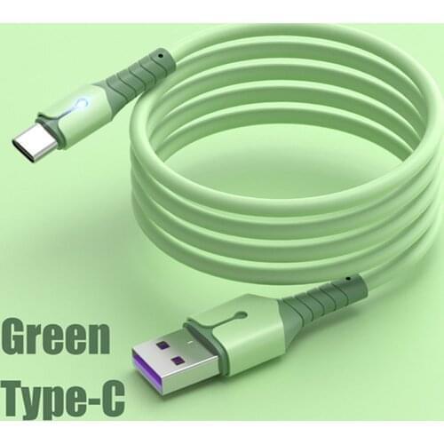 5A USB Type C Cable For Samsung LG HTC Meizu S20 S9 S8 Xiaomi Huawei P30 Pro Fast Charge Mobile Phone Charging Wire White Cable