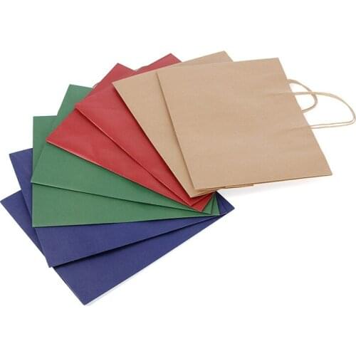 Multifunctional color soft paper bag with handle 31.5x26x11cm holiday gift bag high quality kraft paper shopping bag paper bags