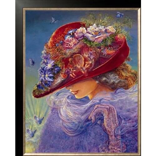 Oneroom Dmc Cross stitch series Home decoration 14/16/18/28 Diy Needlework kits embroidery Cross stitch kit Prett Girl