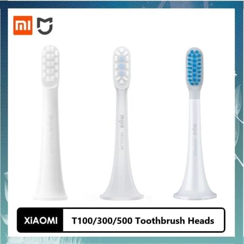3Pcs Original Xiaomi Mijia T100 T300 T500 Sonic Toothbrush Heads Teethbrush Replacement Heads Sonic Oral Hygiene Mi Oral Clean