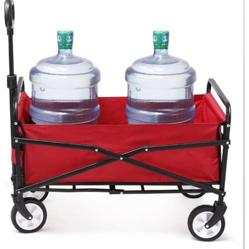 Household mini folding portable fishing handcart fashion outdoor camping baby stroller trolley Eco-Friendly lightweight trailer